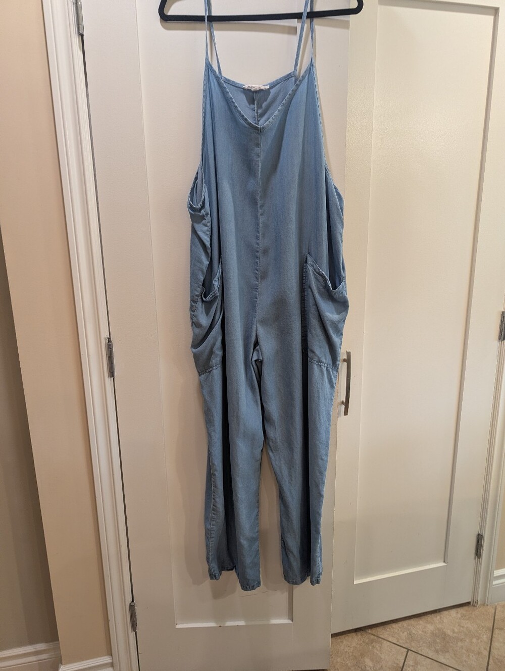 Women's Loose Unstructured Jumpsuit,XL